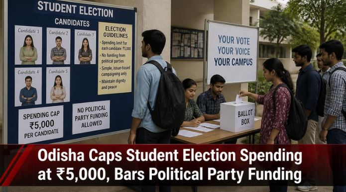 Odisha Caps Student Election Spending at ₹5,000, Bars Political Party Funding